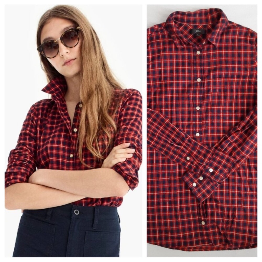 NWT - J.Crew Classic Fit Brushed Twill Flannel shirt - Picture 4 of 4
